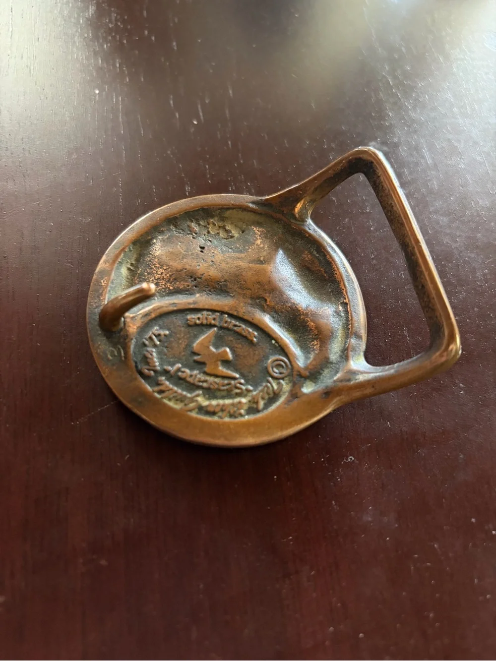 Tech Ether Guild Seascape Solid Brass Belt Buckle